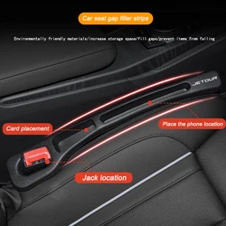 Car Seat Gap Filler Side Seam Plug Strip Leak-proof Filling Strip For Chery Jetour X70 X70SM X90 X95 DASHING i-DM T2 T3