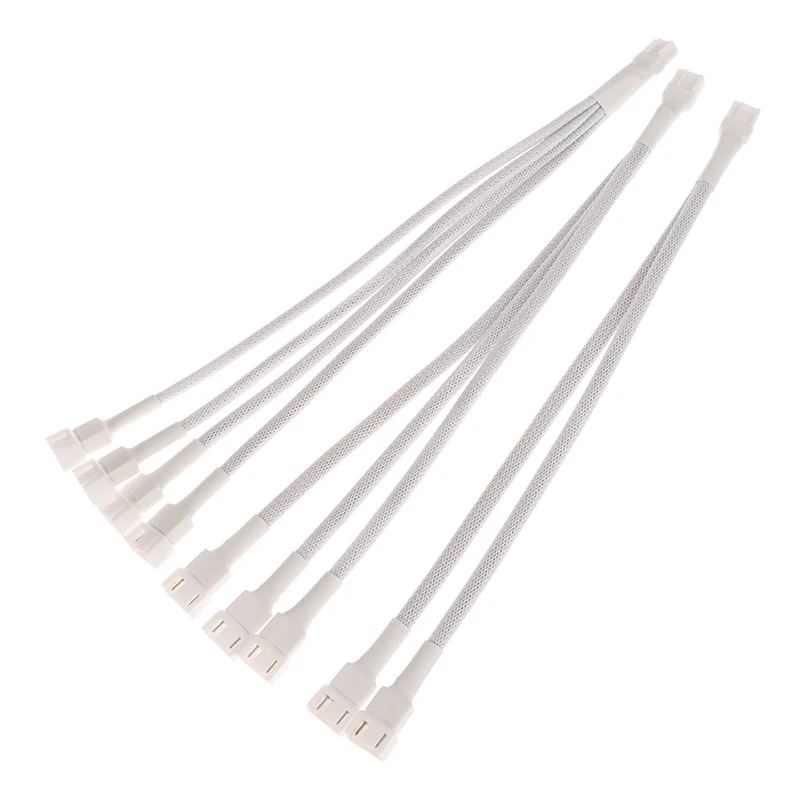 

70 Degree 4 Pin 1 To 1/2/3/4 Motherboard CPU Fan Computer Case Fan Extension Adapter Cable PWM Female To 4 Pin Splitter Cable