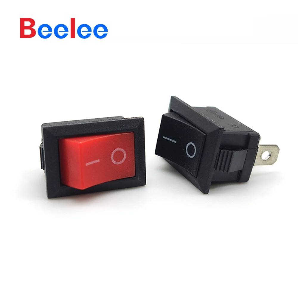 50 PCS Beelee ON-OFF Rocker Switch Vermelho 2 Pinos Rocker Switch