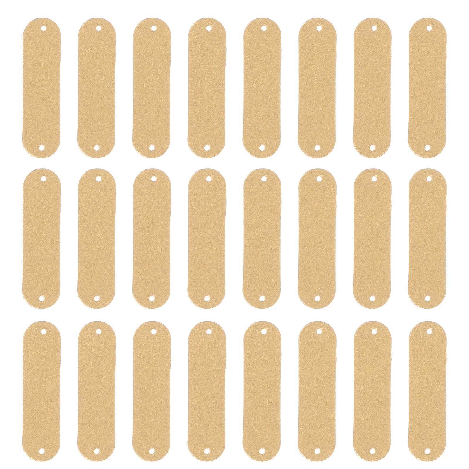 

100Pcs Blank PU Label DIY Clothing Tag for Sewing Knitting Bag Wallet Garment Accessories Embossed Label
