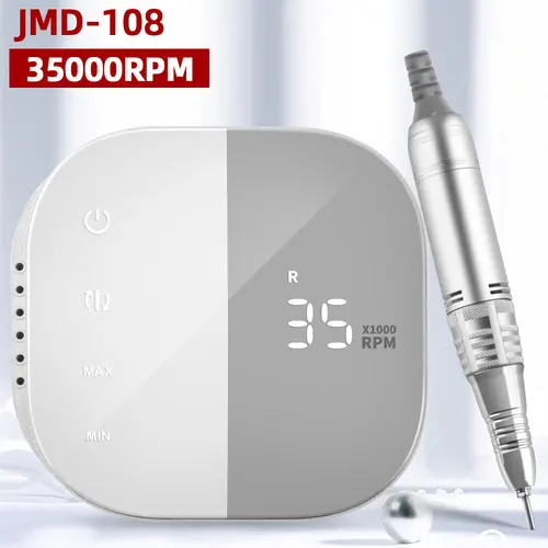 Imagen 1 del producto Taladro eléctrico para uñas, lijadora profesional para manicura, con pantalla táctil HD de 35000 RPM, a la moda, novedad