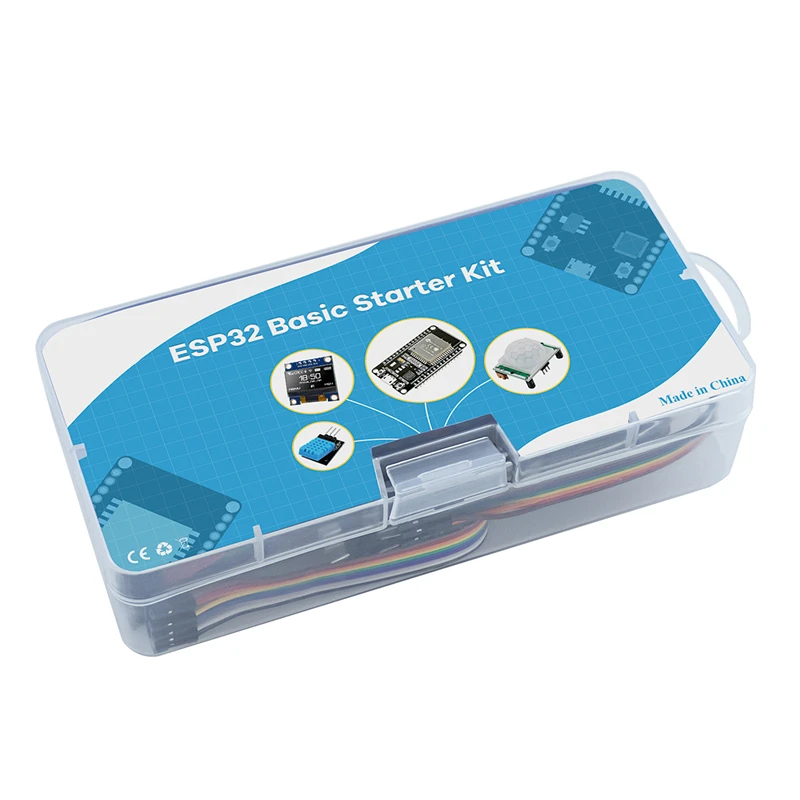 Starter Kit di base per ESP32 ESP-32S scheda di sviluppo WIFI per Arduino Project Learning Kit con tutorial kit ESP32 con scatola