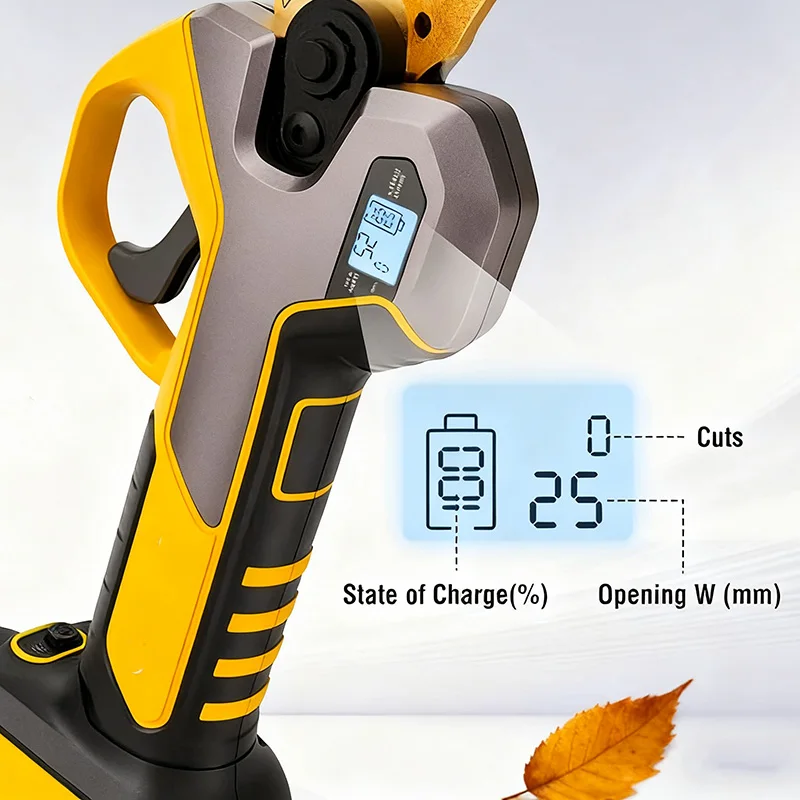 Industrial Grade Electric Pruning Shears Hand-Operated Bypass Shears with Plastic Handle