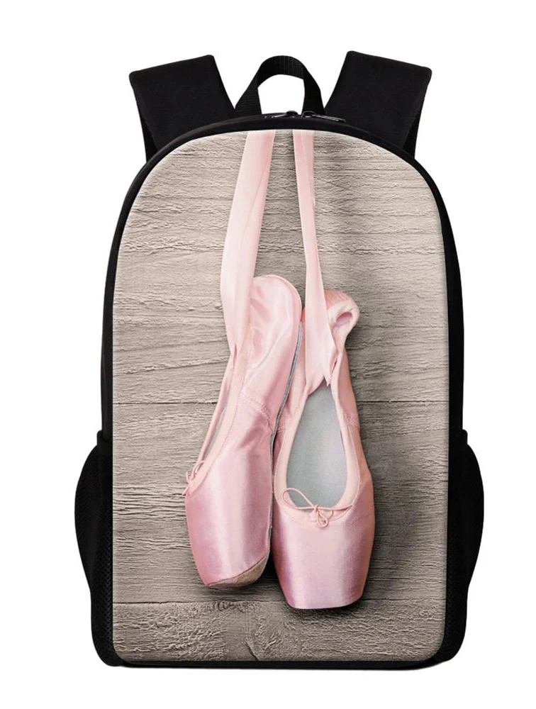 Mochilas escolares elegantes con patrones de Ballet para niñas, mochilas multifuncionales para adolescentes y niños, paquete de día para estudiantes de primaria