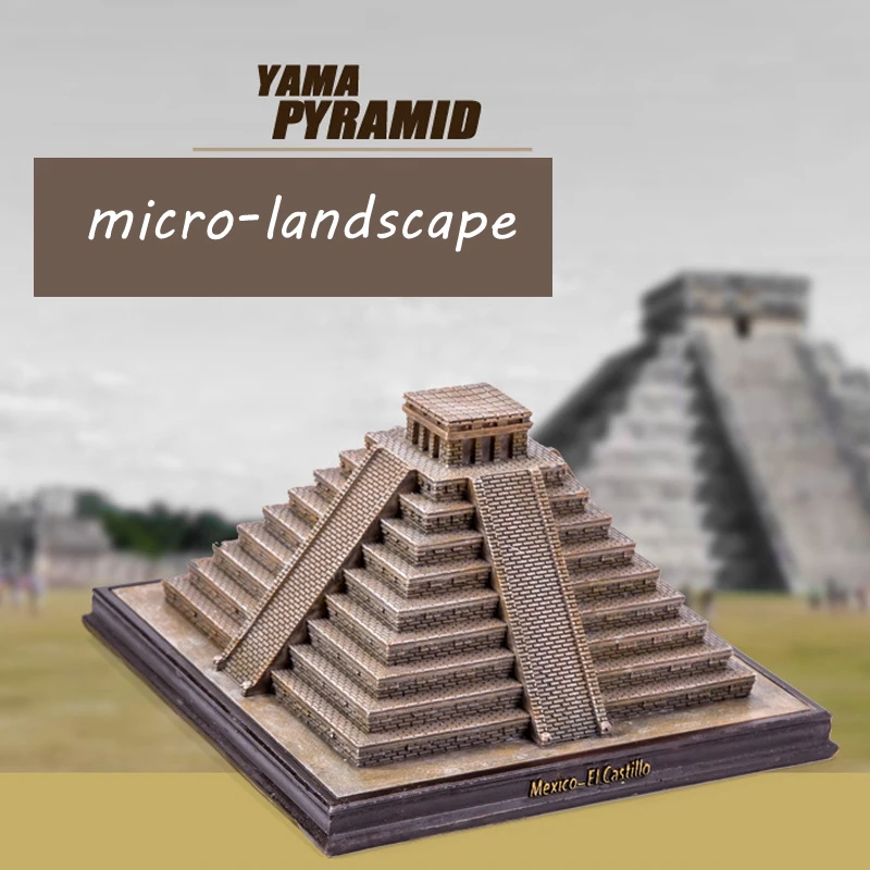 Mayan Pyramid Simulation Ornament World\'s Great Building Model Decoration Creative Home Crafts