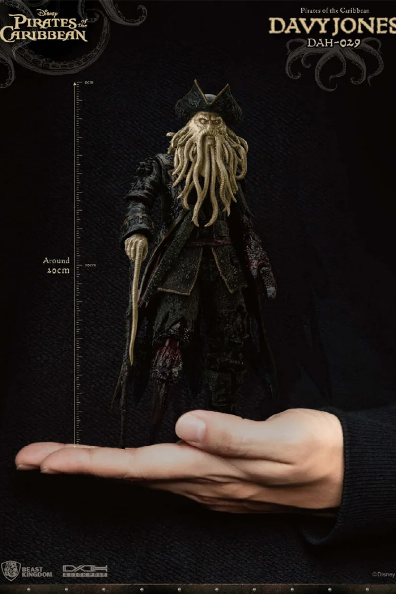 Beast Kingdom Dah-029 Pirates of The Caribbeanat World's End Davy Jones Movie Action Figure Movable Joint Soldiers Model Toys