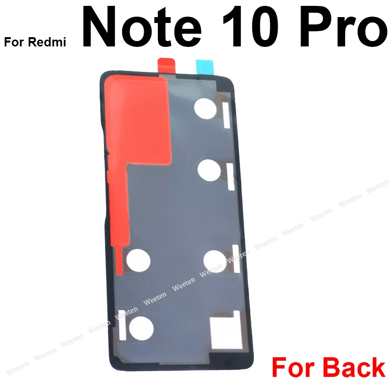 Rear Camera Sticker Touch ID & Back Battery Housing Cover Adhesive Glue For Xiaomi Redmi Note 10 9 8 7 Pro 5G Note 9s Note 8T