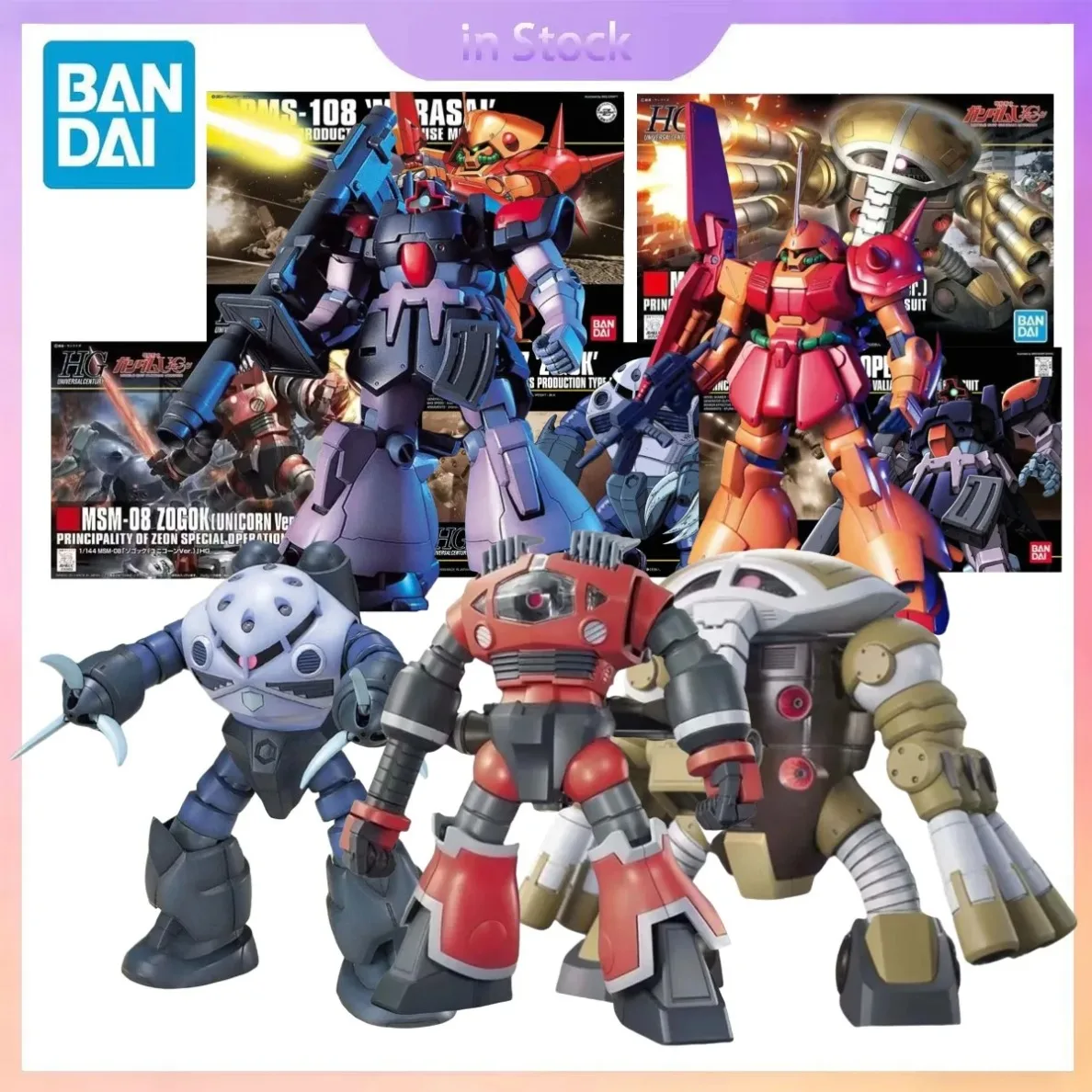 

Original Bandai Genuine In Stock HGUC Marasai Zgok Juaggu Unicorn Zogok Unicorn Gundam Anime Collection Action Figure Model Kits