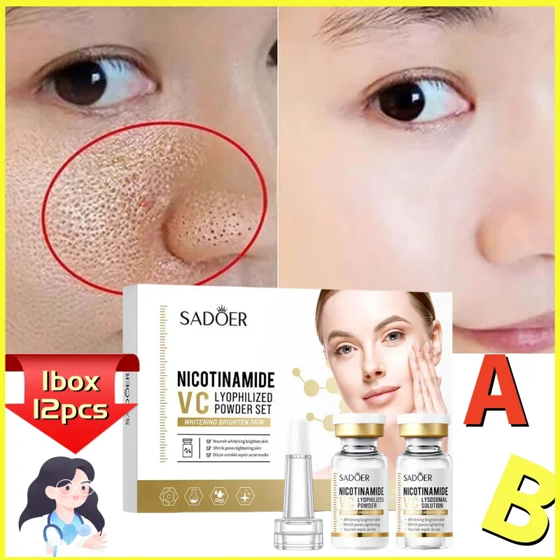 

Acne Pit Pit Repair Shrinks Pores Essence Niacinamide Fade Fine Lines Women Brighten Face Serum Fade Dull Melasma Lighten Skin