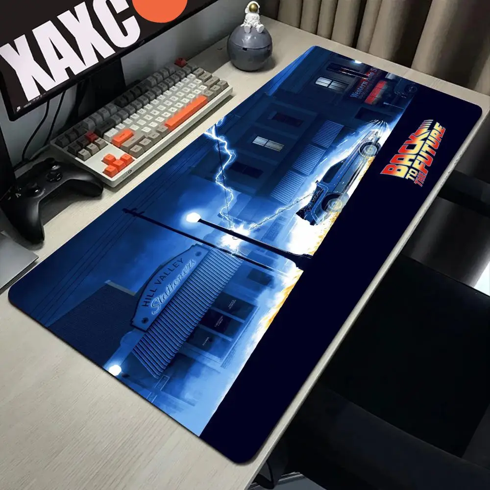 

Back To The Future Large Mouse Pad 90x40cm Computer Mousepad Big Keyboard Mat Car Table Carpet Big Desk Mats Rubber Rugs