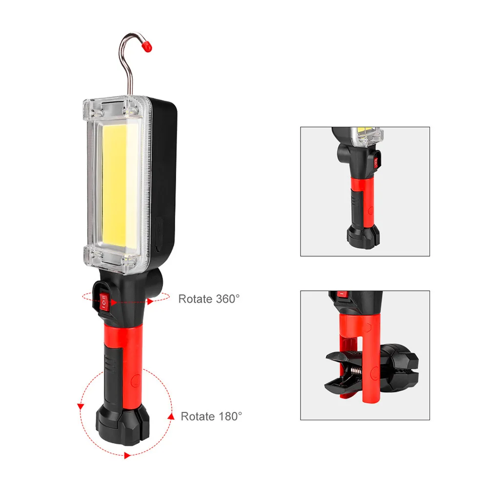 P254TGHF COB Multifunctional with Magnet Hook High Power Working Light Rechargeable LED Magnet Outdoor Camping