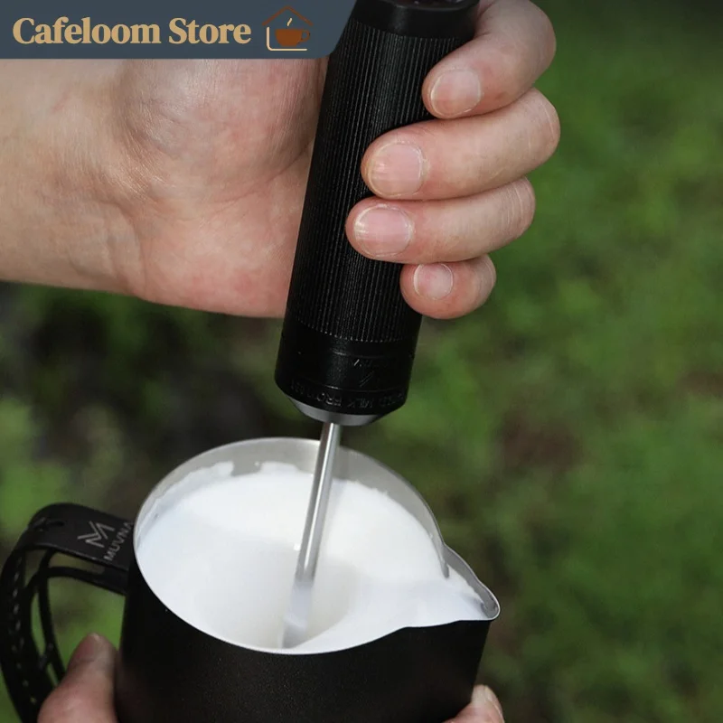 MUVNA Blast Handheld Electric Milk Frother High Speed Adjustable Coffee Foam Maker Stirrer For Home Cafe Espresso Latte Art