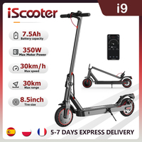 iScooter i9 Electric Scooter 350W Motor 36V7.5Ah 30km Range 8.5 inch Honeycomb Tire Electric kick Scooters With App ECO Display