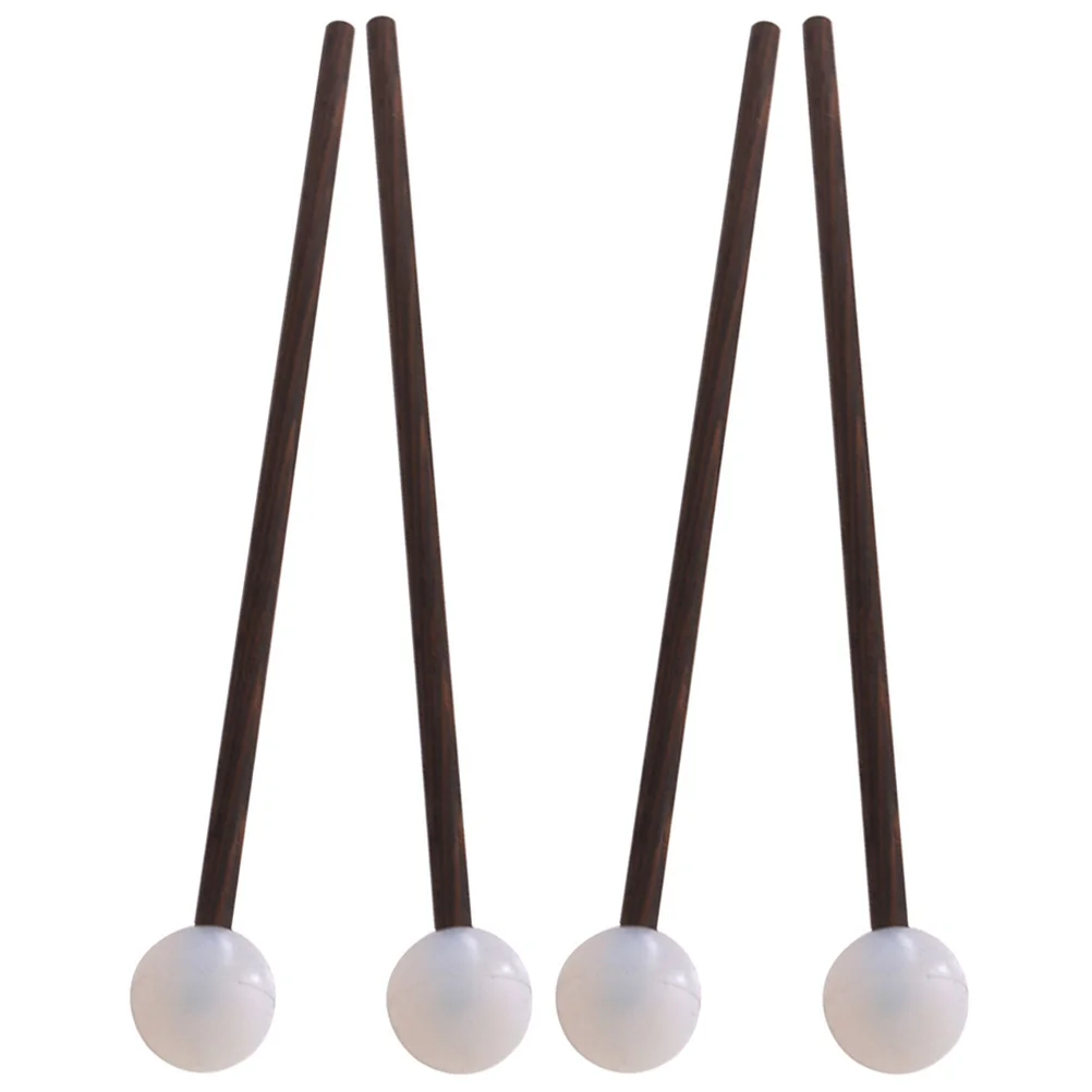 

2 Pairs Ethereal Drum Sticks Musical Instrument Mallets Performance Drumsticks Marimba Tongue