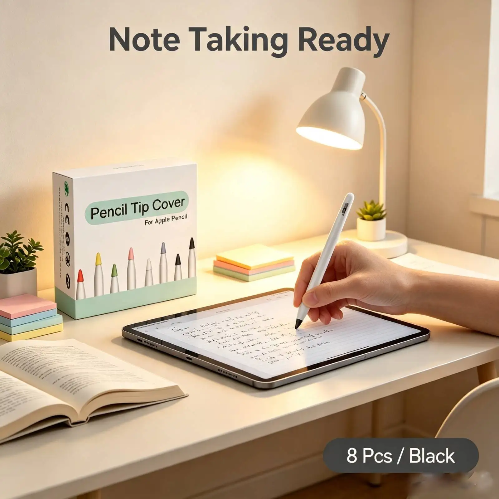 Pencil Tip Cover Compatible with Apple Pencil 1st & 2nd Gen, Silicone Protector for iPad Stylus, Exquisite Gift Box Packaging