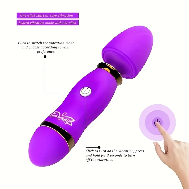 Vibrador Mini Av Stick para massagem no ponto G, suprimentos para adultos, brinquedo do sexo, 12 velocidades, estimulação vaginal e clitoriana final