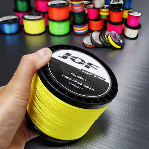 JOF 8 Strands Abrasion Resistant Braided Fishing Line PE Super Strong Anti-bite Line, Fishing Accessories For Freshwater 3000M