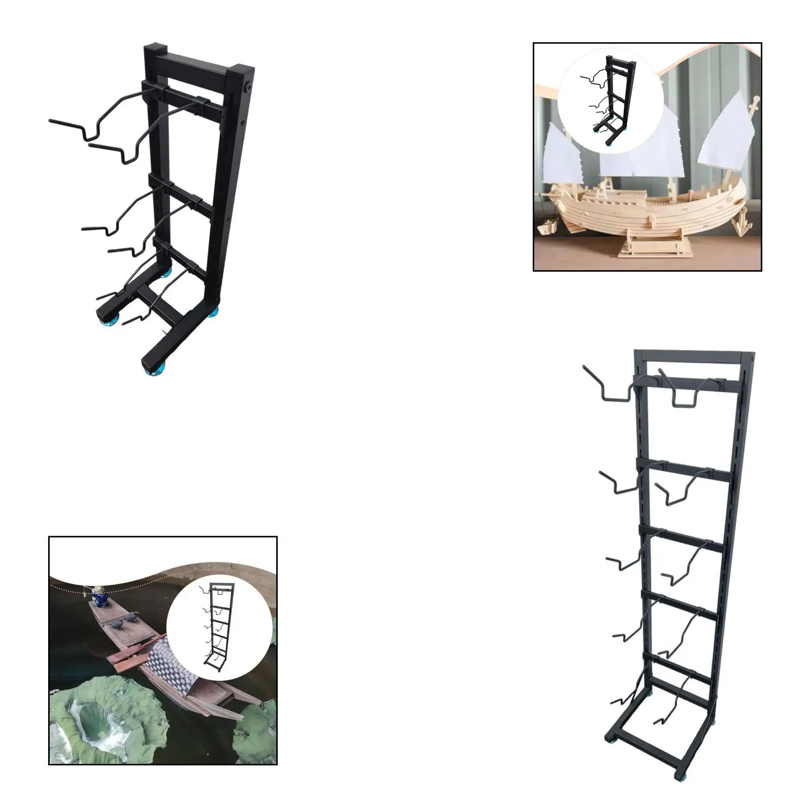 RC Boat Display Rack Adjustable Showrooms Home Replace Living Room Organizer view 2