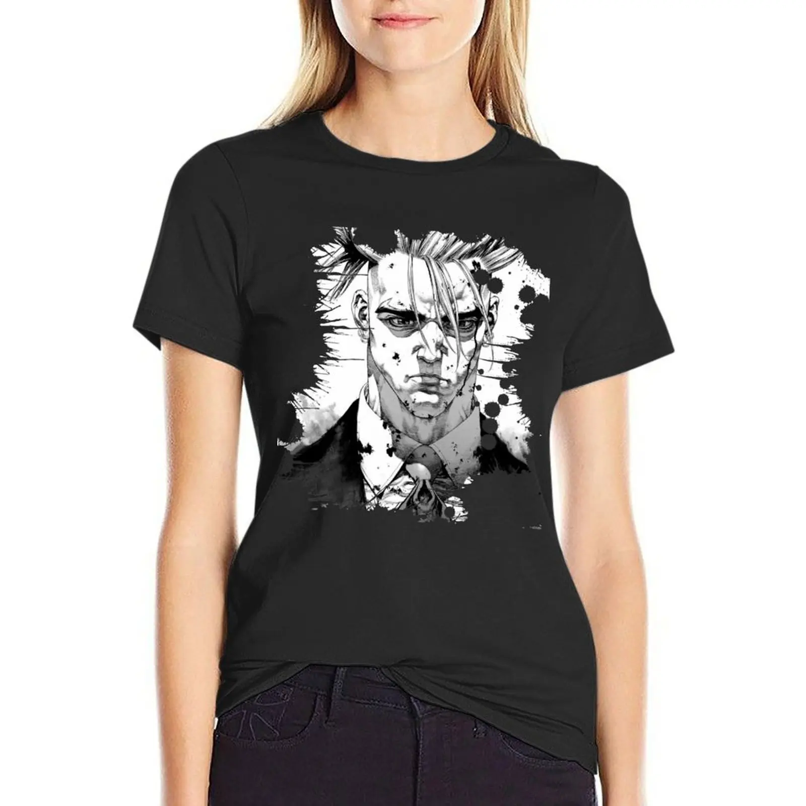 

Sun Ken Rock T-Shirt vintage clothes hippie clothes Blouse fashion woman blouse 2024