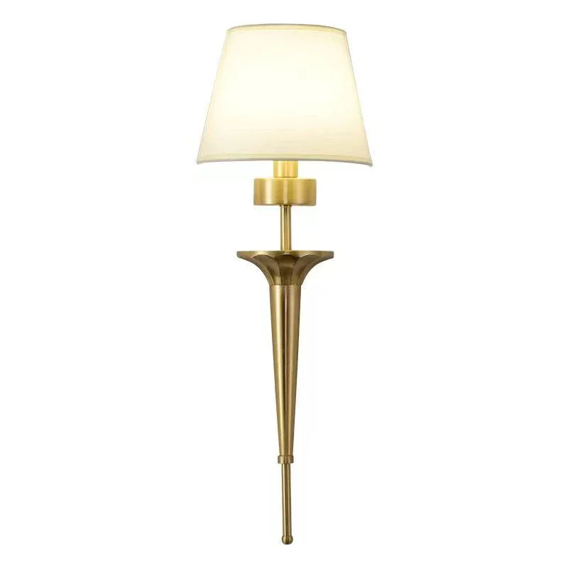 ABEL American Brass Wall Lamp Indoor Living Room Bedroom Bedside Lamp Retro villa Hotel Corridor Hallway Wall Lampl Lamp