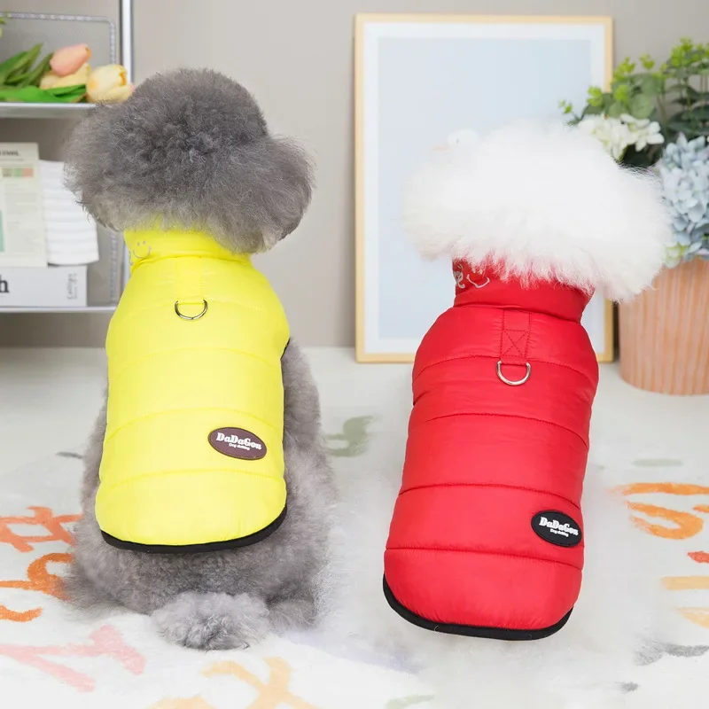 Pet Candy Colored Coat Dog Parkas Autumn and Winter Small Dog Pet Two Legged Coat Dog Clothes for Small Dogs Puppy Clothes
