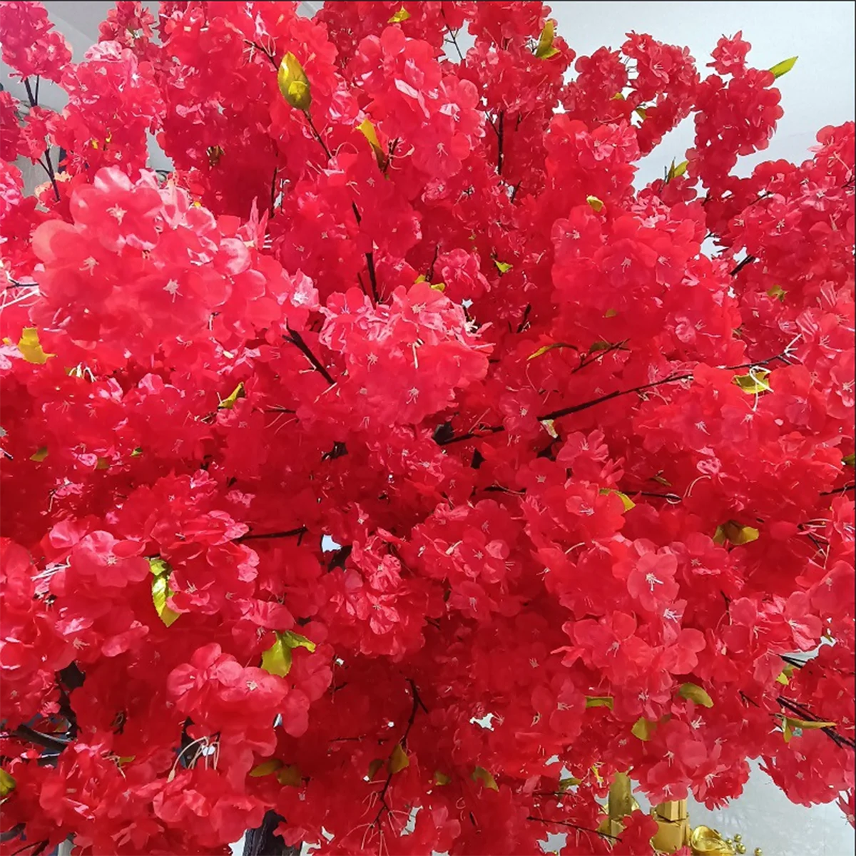 빨간색 인조 벚꽃 나무 바닥 장식 (거실, 정원, 쇼핑 - Bonsai Garden Shop 리뷰 및 가격