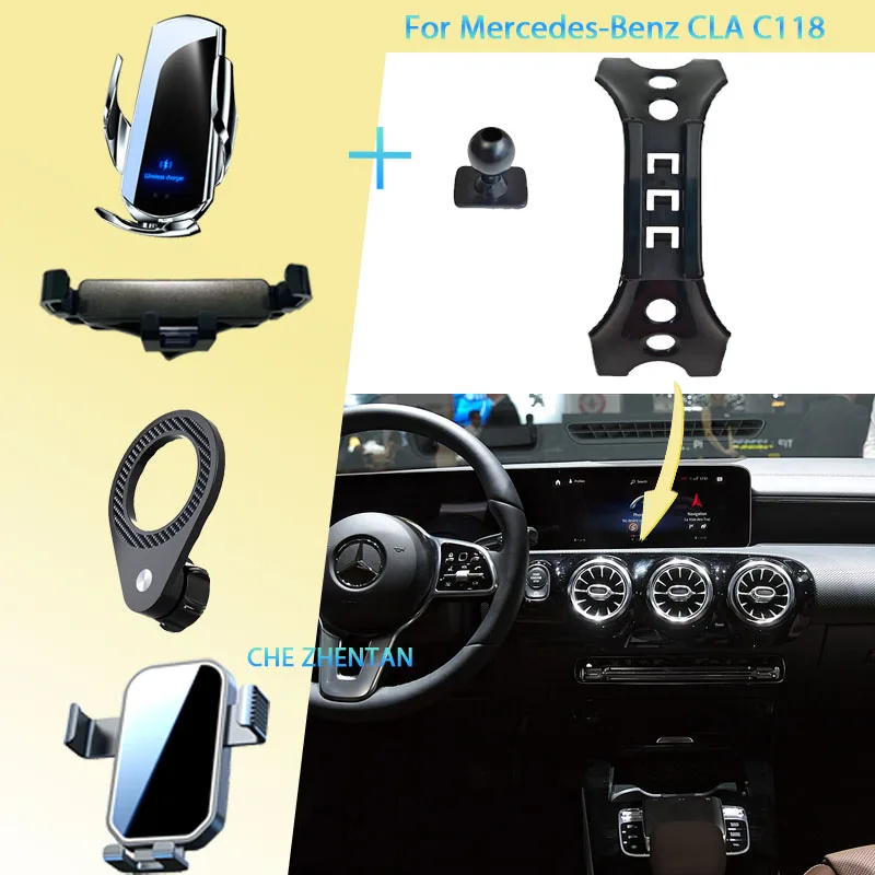 

Car Phone Holder for Mercedes-Benz CLA C118 2020~2024 Air Vent Cellphone Mount Support GPS Bracket Gravity Stand Accessories