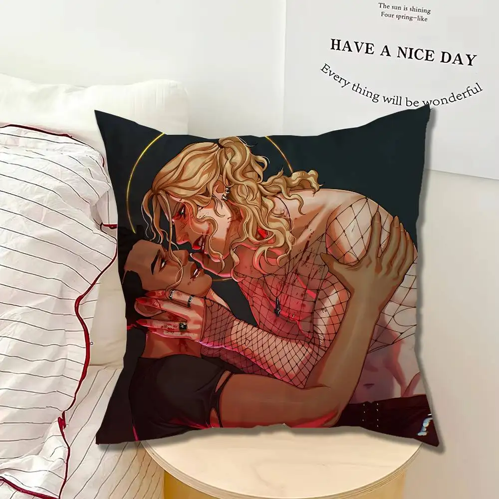 I-Interview With The Vampire IWTV Pillow case Printed Polyester Throw Pillow Cover Decorative Sofa Cushion Pillowslip Home Decor
