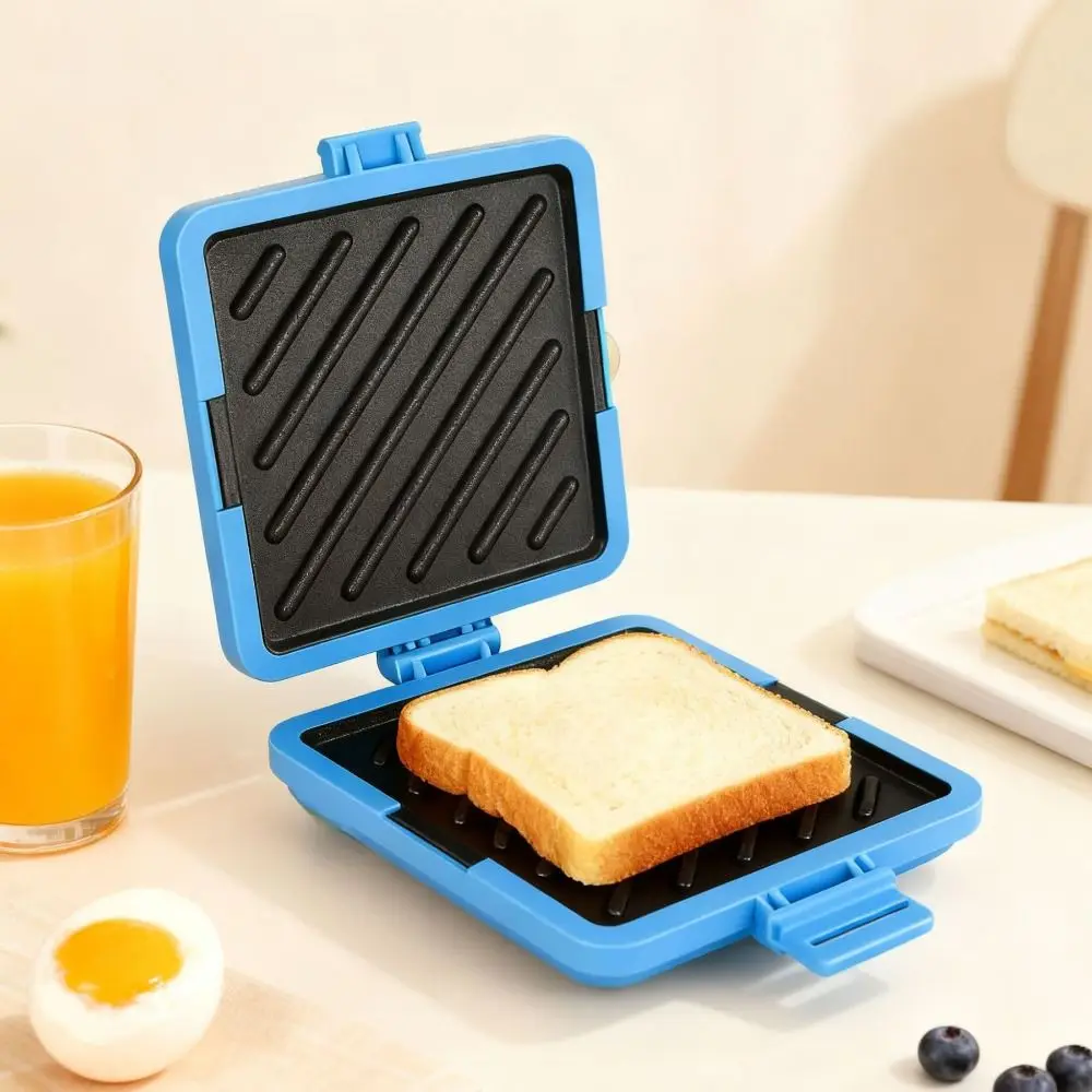 Adjustable Silicone Microwave Sandwich Maker Non-stick Heat-resistant Sandwich Grill Plate Detachable Microwave Toaster Office