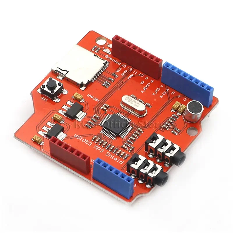 VS1053 VS1053B Stereo Audio MP3 Player Shield Record Decode Development Board Module With TF Card Slot For Arduino UNO R3