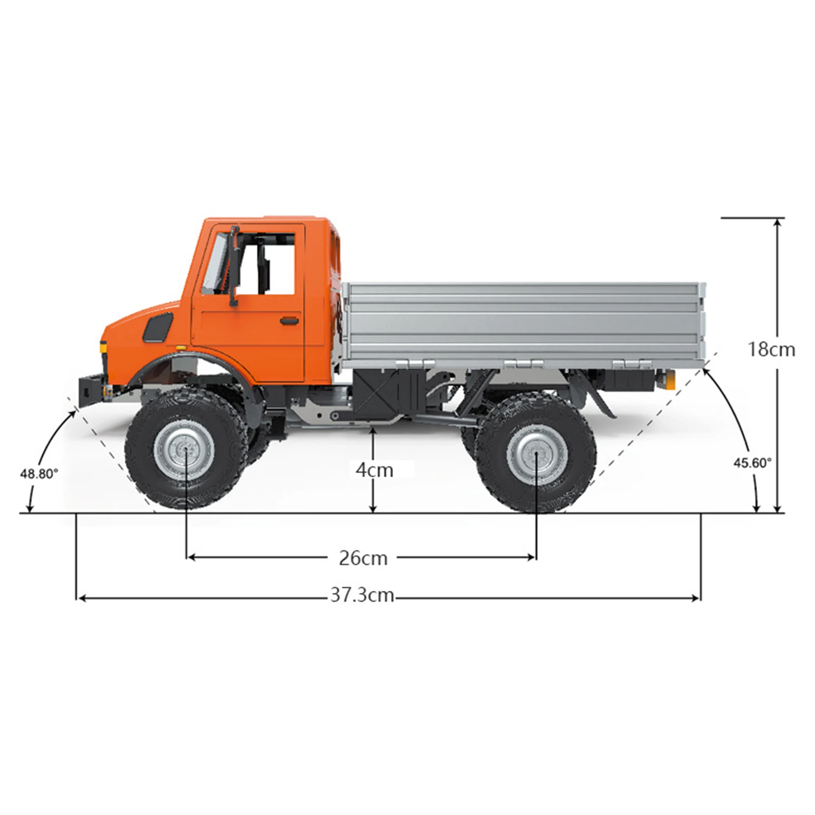 DLA ciężarówki LDRC LD-1201 Unimog napęd na wszystkie koła terenowy dwubiegowa transmisja kanał wspinaczkowy zdalnie sterowana zabawka