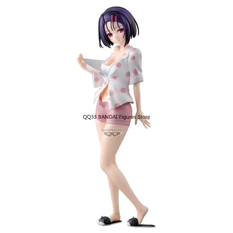 BANDAI Anime To Love-Ru Darkness GLITTER & GLAMOURS Haruna Sairenji figura de acción modelo adornos de escritorio coleccionables