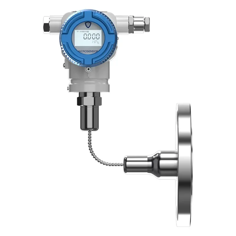 High Temperature With Display Diaphragm Explosion Proof Pressure Transmitter Chemical Instrument Pressure Sensor And 485 And PA
