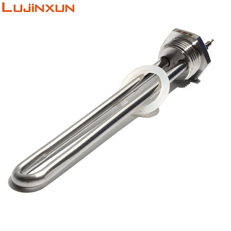 LUJINXUN 24V 900W 304 Stainless Steel Heating Element Submersible Water Heater Element 180mm Tube Length