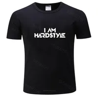 T-shirt men O-neck I Am Hardstyle Men T Shirt Music Defqon Hardcore Dance DJ Techno Club Party EDM new arrive tee-shirt