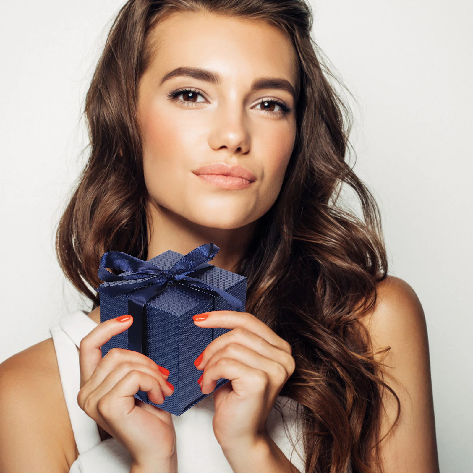 

1Pcs Red Eternal Flower Jewelry Box Durable Ring Earring Storage Case Creative Necklace Bracelet Organizer Proposal Wedding Gift