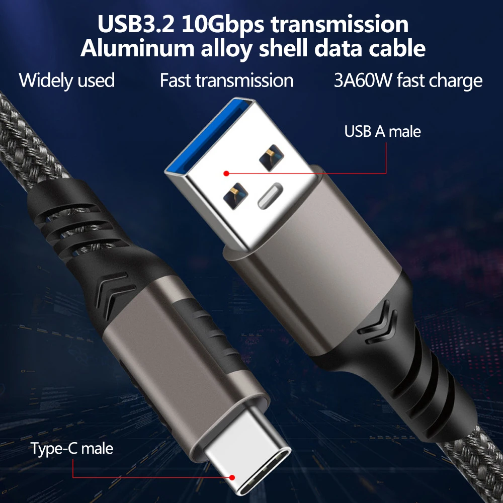 Рисунок 6 - Кабель типа C — USB A PD 60 Вт/3 А USB3