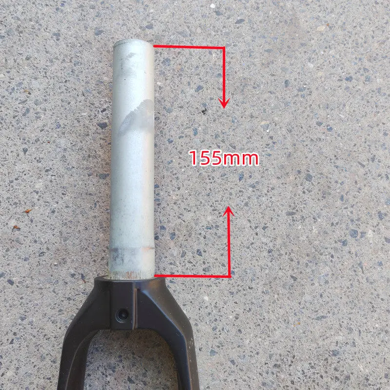 20 Zoll Scheibenbremsen-Vorderradgabel aus Aluminiumlegierung, starre Gabel, 406 Faltrad, Lithium-betriebene Fahrradgabel, zahnlos, 28,6 mm, 100 mm Gabel – Detail 12