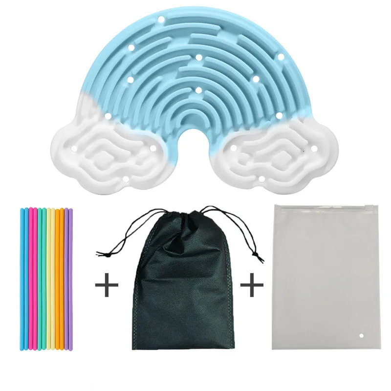 Silikon-Sensorik-Matte zur Stresslinderung, Stressabbau-Spielzeug, Aktivitätsbrett, Puzzle-Spielzeug, Quetsch-Stressabbau-Spielzeug, Fidget-Spielzeug – Detail 14