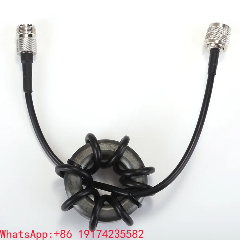 HF Shortwave Choke 1.8-50MHz 1 :1 Balun Interference-Resistant High-Power FT8 Dedicated Nickel-Zinc Magnetic Ring 62mm