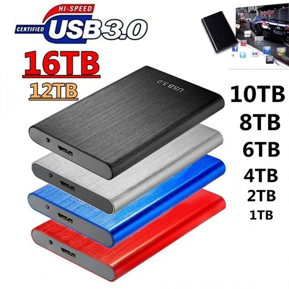 

New Original Portable High-Speed SSD 2TB/4TB/8TB/16TB/30TB External Hard Drive Mass Storage USB 3.0 Interface Memory Hard Drive