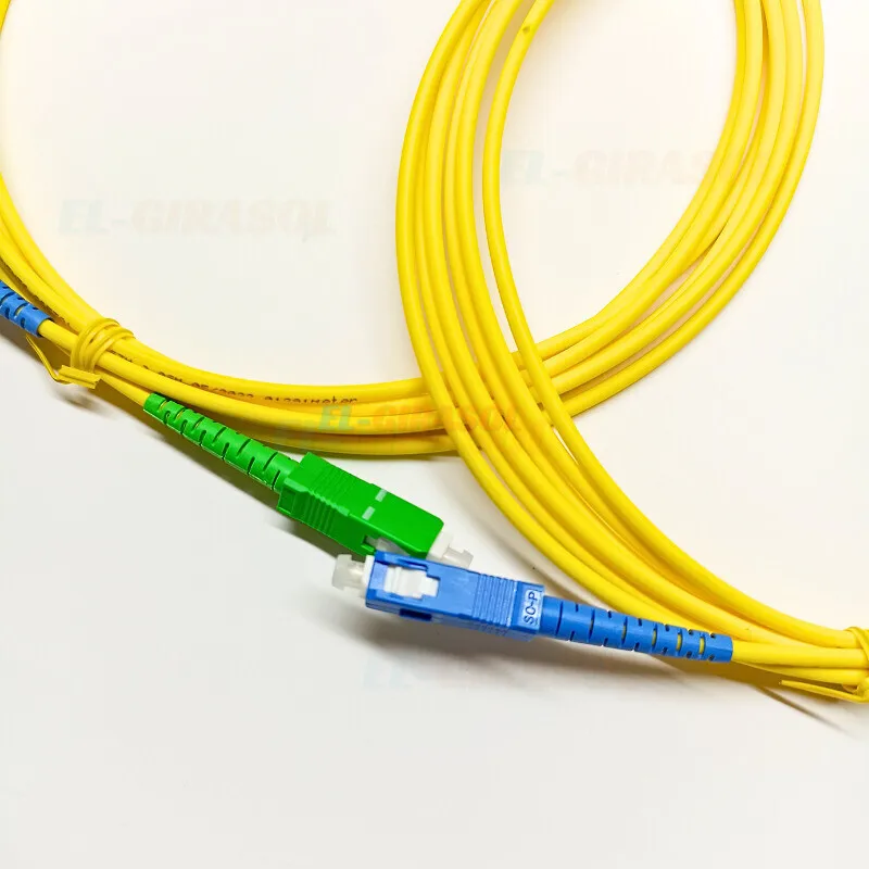 10 sztuk kabel krosowy światłowodowy SC APC-SC UPC Simplex SM PVC 3.0mm kabel połączeniowy światłowodowy SC/APC-SC/UPC FTTH