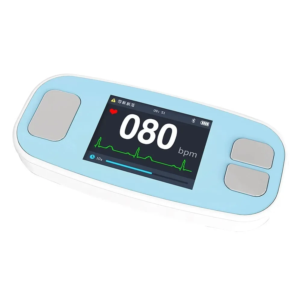 Contec PM20 Digital Portable ECG Monitor 6 Lead EKG Machine Bluetooth Mobile App