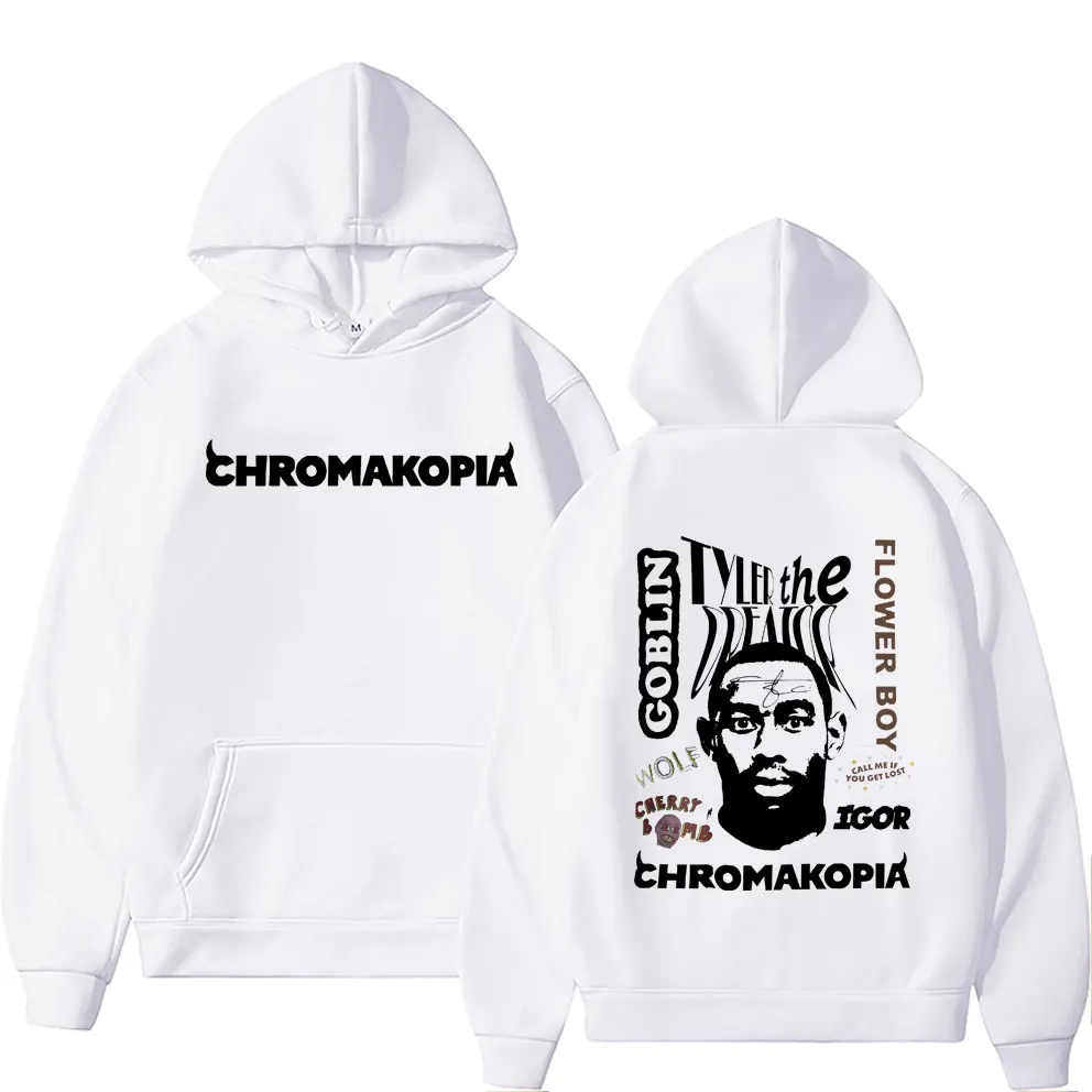 

Tyler The Creator Chromakopia Double Sided Graphic Pullover Men Women Fashion Hoodie Unisex Oversized Hip Hop Hooded Sweatshirt