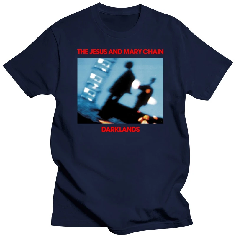 Free shipping The Jesus And Mary Chain Darklands Rock Music Band CD T-Shirts hip-hop cool men tee shirt fashion tees and tops