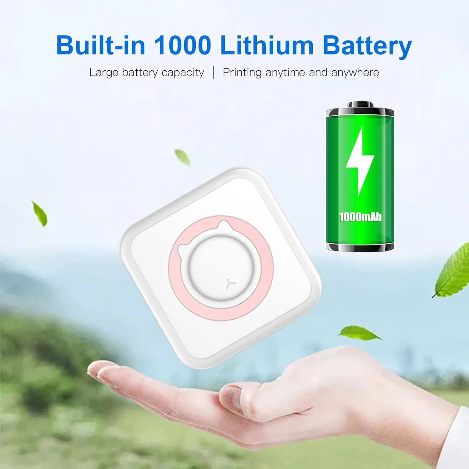Picture 3: Printing Consumables for Mini Printer Portable Bluetooth Sticker Tape 1 Roll Thermal Paper Inkless Printer Photo Memo Note