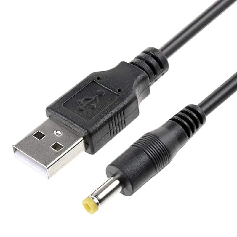 

USB A Type Male To DC 4.0x1.7mm 5Volt Barrel Jack Power Supply Cable Straight Connector Charge Cord for PSP 1000 2000 3000