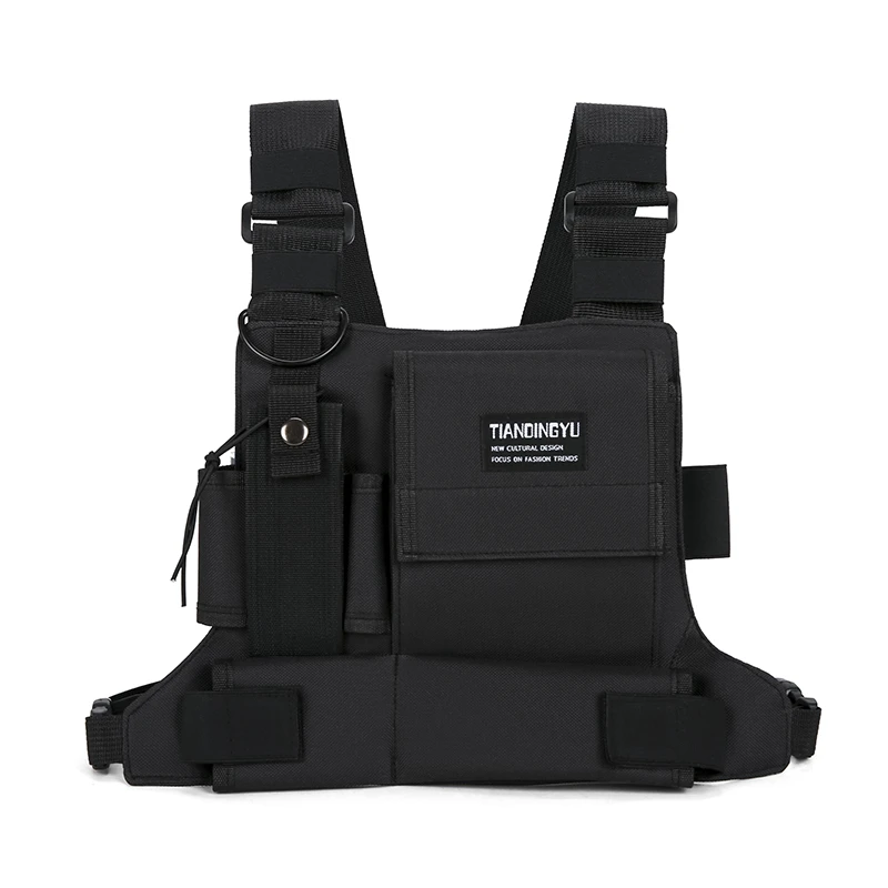 Lightweight Running Vest Backpacks Outdoor Cycling Bag Men Hiking Marathon Chest Rig Bag Storage Pocket Unisex Sports Chest Bags view 3