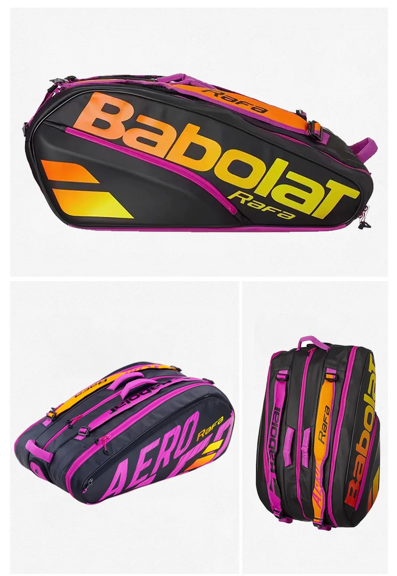 Babolat-Bolsa de raqueta de Tenis Aero para 6 raquetas, Mochila deportiva para hombre y mujer, Original