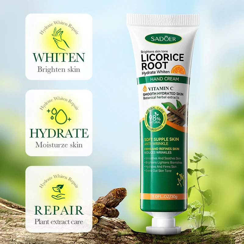 Licorice Hand Cream Vitamin C Moisturizing Nourishing Lasting Smooth Repairing Hydrating Natural Hand Care In Autumn Winter 2024